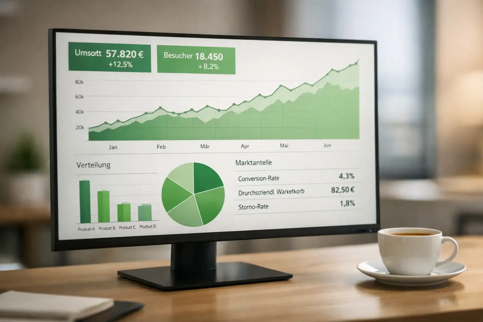 Nahaufnahme eines Bildschirms mit Wettquoten und Statistiken für ein Bundesliga-Spiel